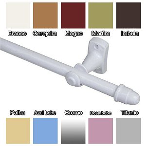 Kit Varão 200m 19mm Simples Imbuia