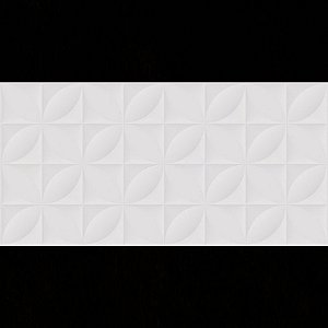 Lume Botanico Branco Relevo Ret 45x90 (b9)