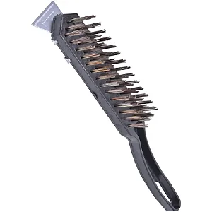 Escova de Aço com Raspador Worker
