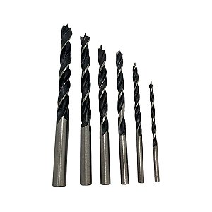 Kit Brocas 3 Pontas para madeira 6 peças Bestfer