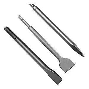 Kit Ponteiro/Talhadeiras 250mm SDS 3 Peças Bestfer