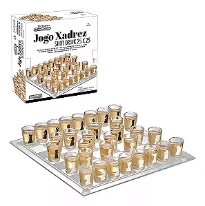 Jogo Xadrez Shot Drink 25x25cm Western