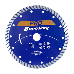 Disco Diamantado Turbo 230mm Berwanger