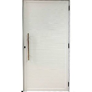 Porta Giro Lambri Esquerda Branca 100 x 210 cm Alumasa