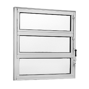Janela Basc 2520 80 L X 60 a Branca Aluvid Nc