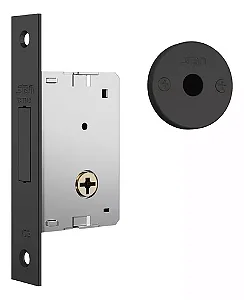 Fechadura Quadrada Preto Stam