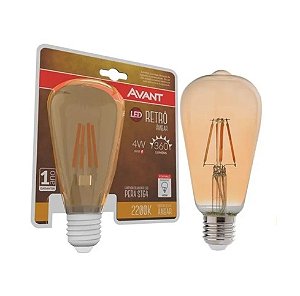 Lâmpada Filamento Led 4w 220v 2200k Avant
