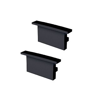 Acessório Para Perfil de Fita Preto 20mm Led Sobrepor Taschibra