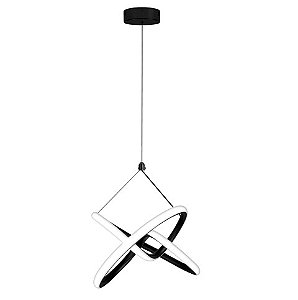 Pendente Led Lupi 24w Preto Blumenau