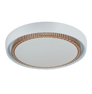 Plafon Led Áurea Redondo 24w Branco Blumenau