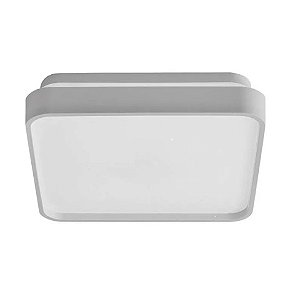 Plafon Round Led Quadrado Branco 18w 3 Toques Blumenau