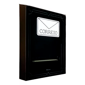 Cx Correio Par. Preto C/chave Numeral Nc