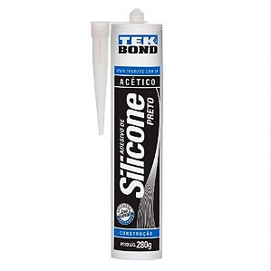 Adesivo Silic Acet Preto 280g Tek Bond Fl