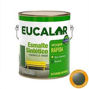 Eucalar Esmalte Brilhante Cinza Escuro 3,6lts