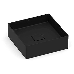 Cuba de Apoio Sem Mesa 350x350 Preta Roca