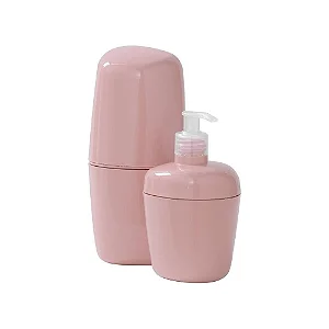 Kit Acess.2pcs P/banheiro Rosé Astra Nc