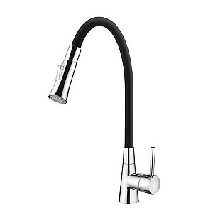 Monocomando Cozinha Flex Preto 2257 B27 Lorenzetti