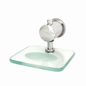 Saboneteira Classic Vidro Quadrado Clius