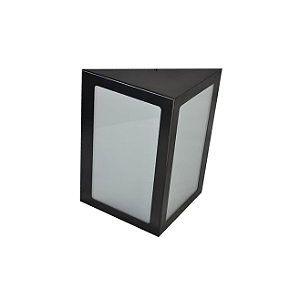 Arandela Triangular 1091 Preto Cristal
