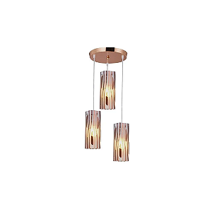 Pendente Mirage Cobre 3/e27 Bronzearte