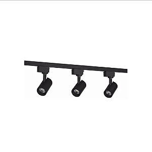 Trilho Pop Preto 3x5w Frio Avant