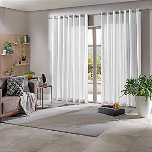 Cortina Duplex 3.00x1.70m Partenon/branco Bella Janela
