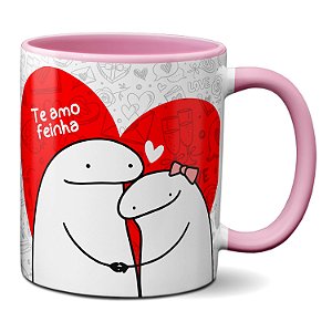 Caneca Flork Namorados Apaixonados Ai Love Iu Te Amo Feinha