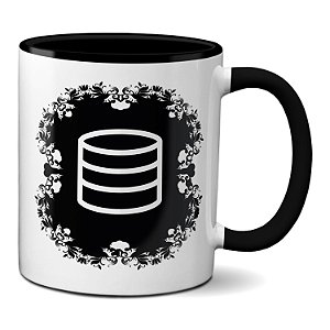 Caneca Storage Data Base Presente Criativo Arquitetura BD TI