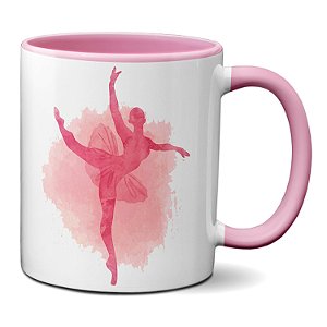 Caneca Ballet Clássico Arabesque Presente Bailarina Xícara