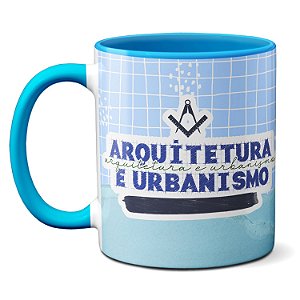 Caneca Arquitetura Urbanismo Fazer De Traços Projeção De Sonhos