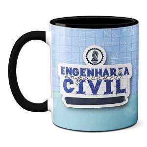 Caneca Engenharia Civil Quis Abalar Minha Estrutura Logo Eu