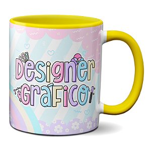 Caneca Designer Gráfico Profissão Presente Criativo