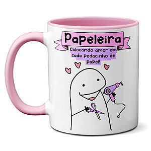 Caneca Papeleira Colocando Amor Em Cada Pedacinho De Papel