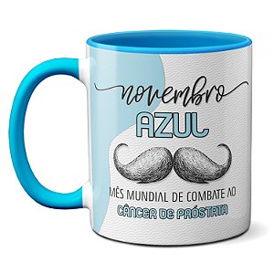Caneca Novembro Azul Mês Mundial Do Combate À Próstata