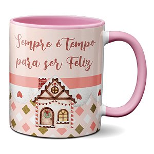 Caneca Feliz Natal Sempre É Tempo Para Ser Feliz Presente