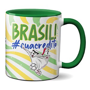 Caneca Preparem-se O Hexa Está Chegando Brasil Mascote 2022