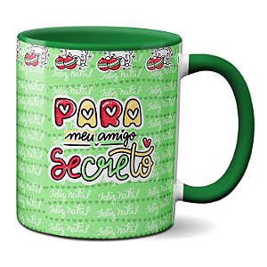 Caneca Amigo Secreto Por Um Natal De Amor Paz E Prosperidade