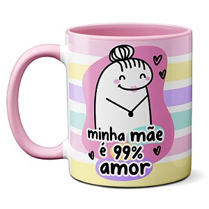 Caneca Flork Presente Dia das Mães 99% Amor 1% Drama