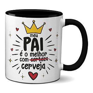 Caneca Presente Criativo Dia dos Pais Melhor com Cerveja