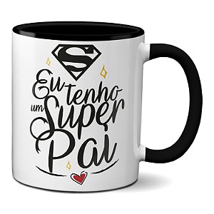 Caneca Tenho Super Pai Presente Feliz dia dos Pais Criativo