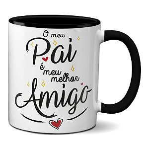 Caneca Pai Melhor Amigo Presente Feliz dia dos Pais Criativo