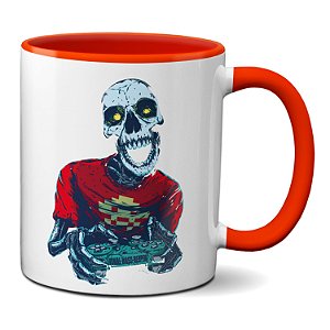 Caneca Caveira Game Jogando Nerd Geek Presente Personalizado