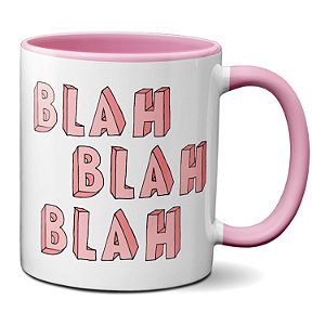 Caneca Engraçada Blah Blah Blah Tédio Presente Criativo