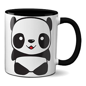 Caneca Panda Frente e Costas Cansei de Ser Sou Panda