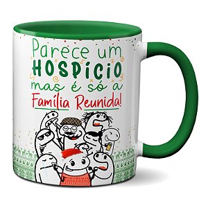 Caneca Flork de Natal Parece Hospício Mas é Família Reunida