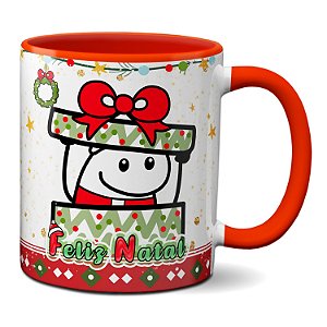 Caneca Flork de Natal Meu Presente é Ter Você! Feliz Natal