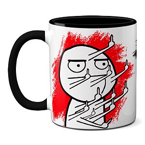Caneca Engraçada Dando Dedo Foda-se O Que Você Pensa De Mim