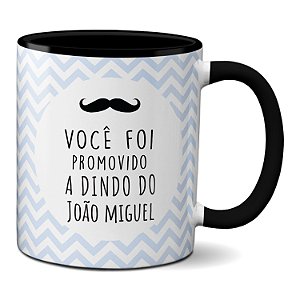 Caneca Para Padrinho Promovido Dindo Personalizada Com Nome