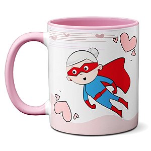 Caneca Para Uso Exclusivo Da Super Vovó Feliz Dia Dos Avós