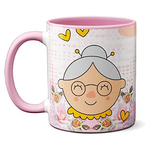 Caneca Dia Dos Avós Presente Te Amo Vó Minha Rainha